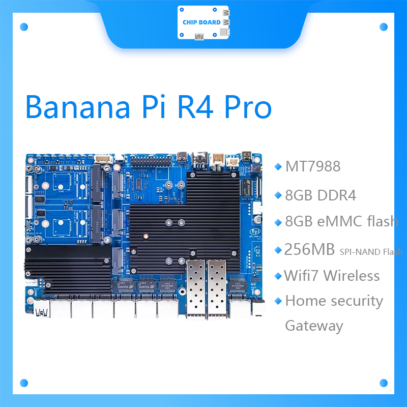 Bananapi Bpi R4 Wifi 7 - Banana Pi BPI-R4 Pro ボードは、2x 10GbE