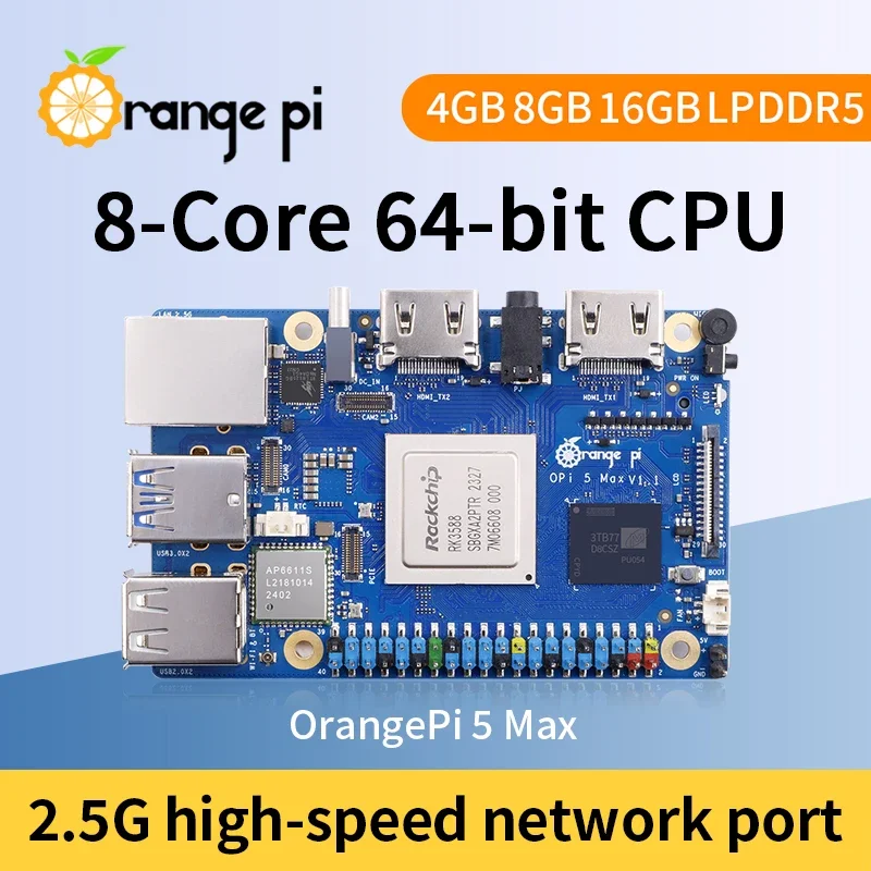 Orange Pi 5 Max 8GB / 16GB RAM - Orange Pi 5 Max Rk3588 のレビューと価格