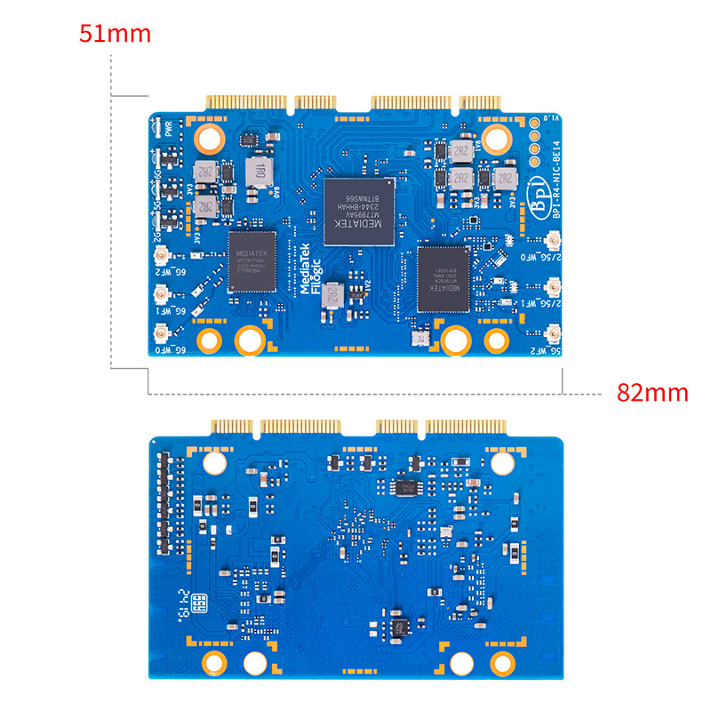 Banana Pi 開発ボード Banana Pi R4 W - Bananapi Bpi R4 Wifi 7 のレビューと価格