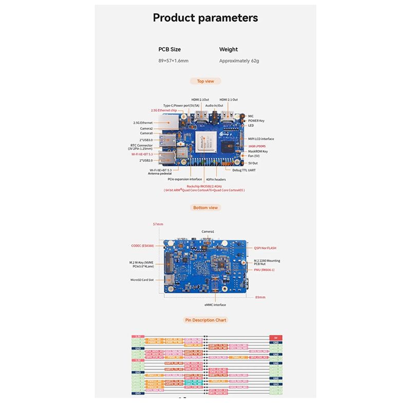 Orange Pi 5 Max 16GB RAM LPDDR - Orange Pi 5 Max Rk3588 のレビューと価格